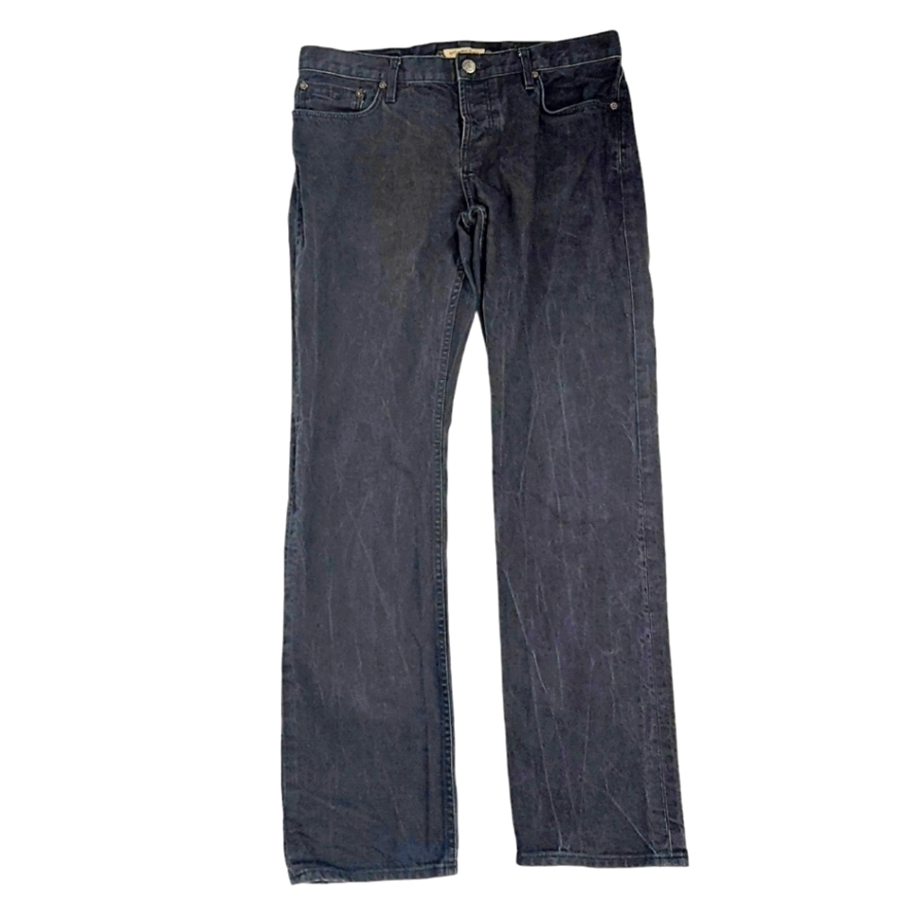 Burberry London Men’s Steadman Black Button Fly Cotton Jeans